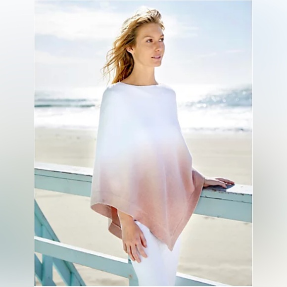 Sweaters - Barefoot Dreams Cozy Chic Ultra Lite Ocean Breeze Ombré Poncho